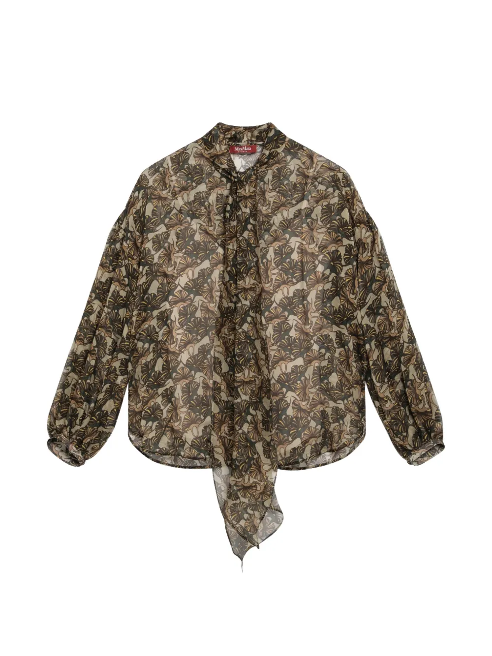 Max Mara floral-print blouse - Brown