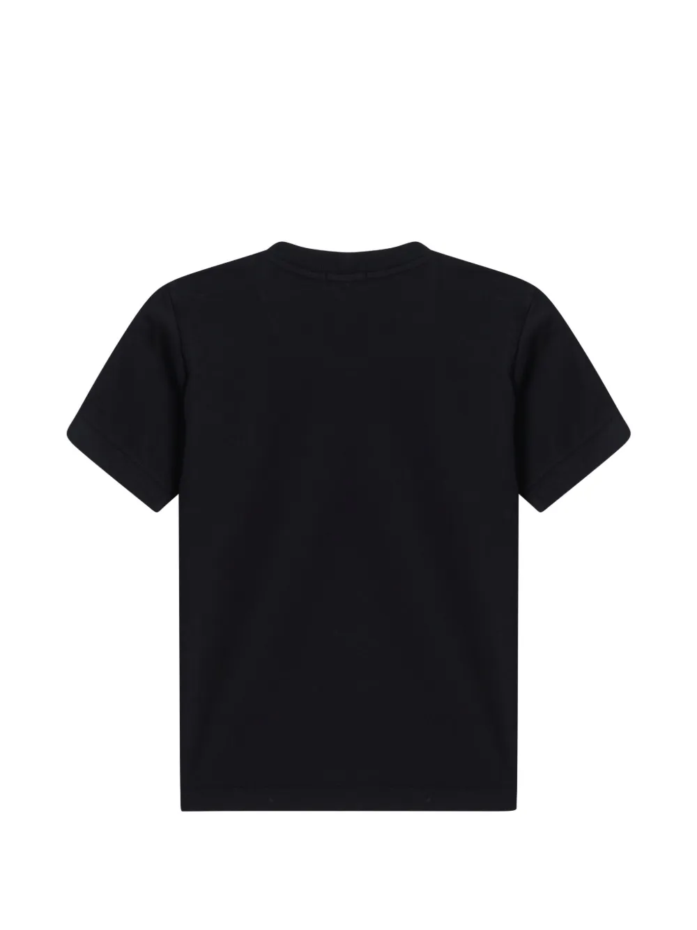 Stone Island Junior T-shirt met logopatch Zwart