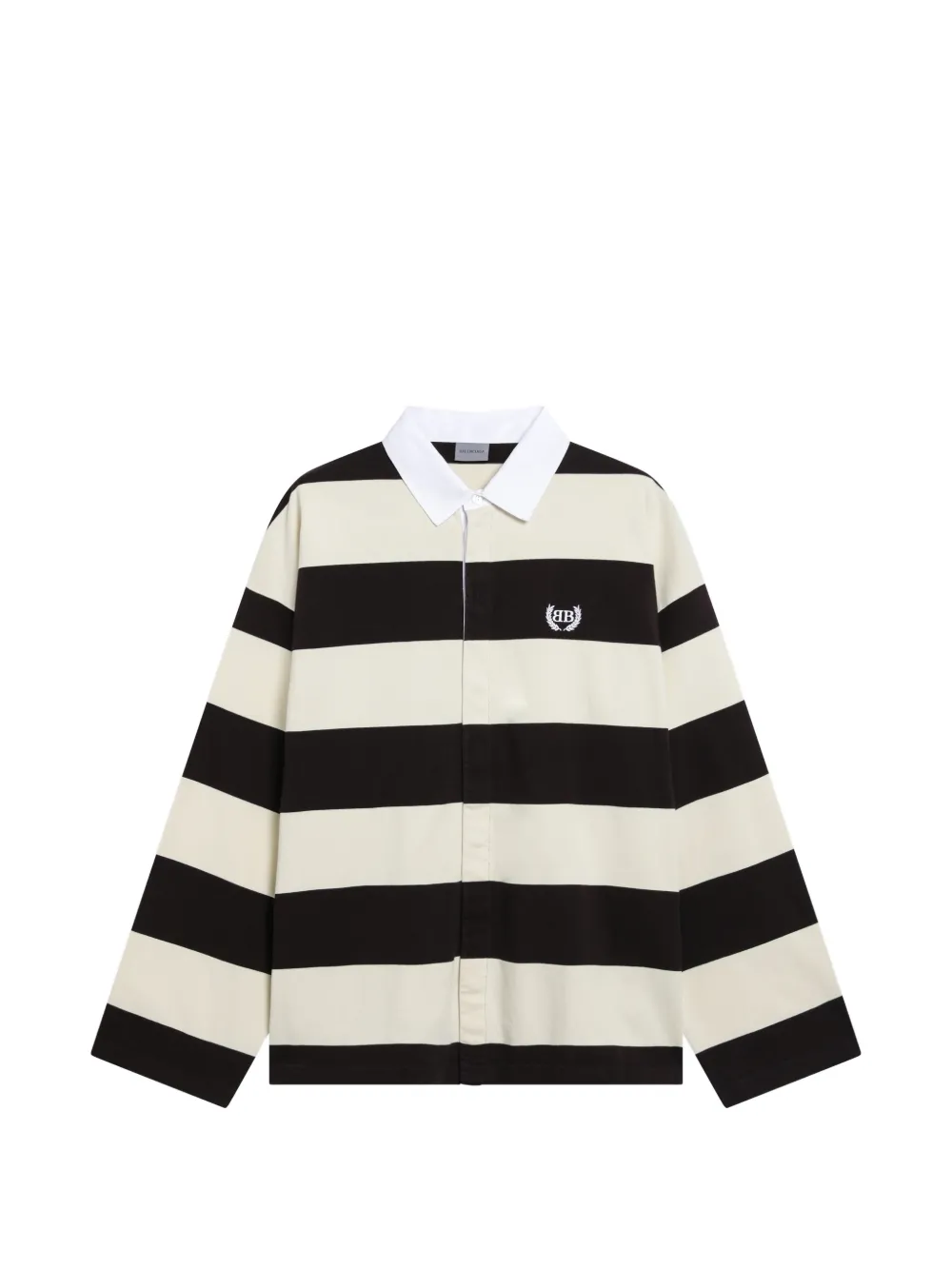 Balenciaga striped polo shirt - Braun