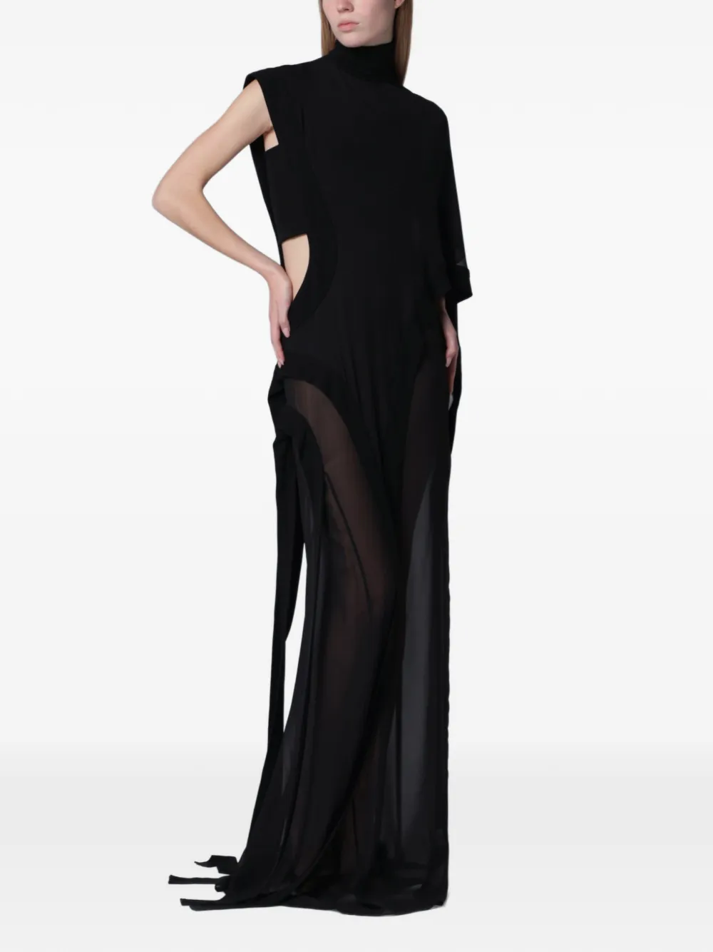 FRANCESCO MURANO cut-out silk-chiffon dress
