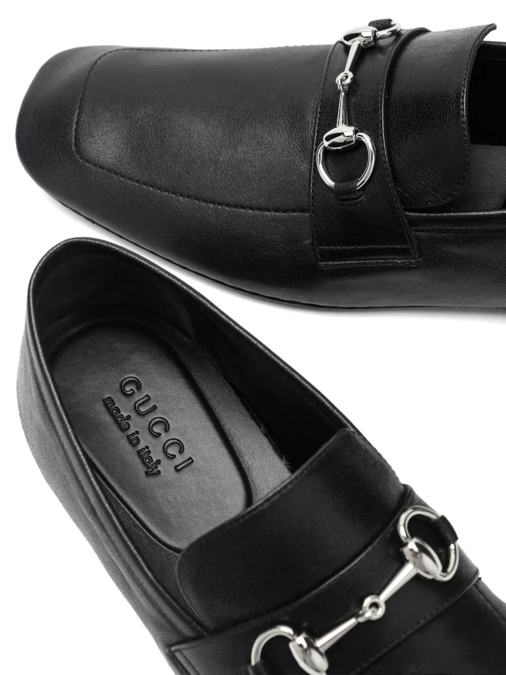 Gucci Horsebit leren loafers Zwart
