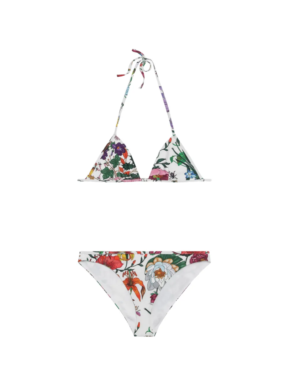 Gucci Bikini mit Blumenprint - Weiß