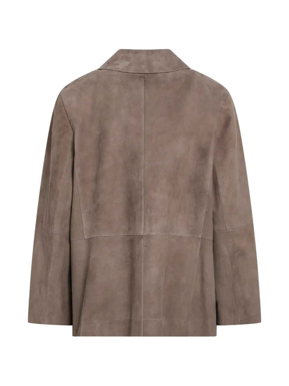 'S Max Mara Anfora leren jack met knopen Bruin