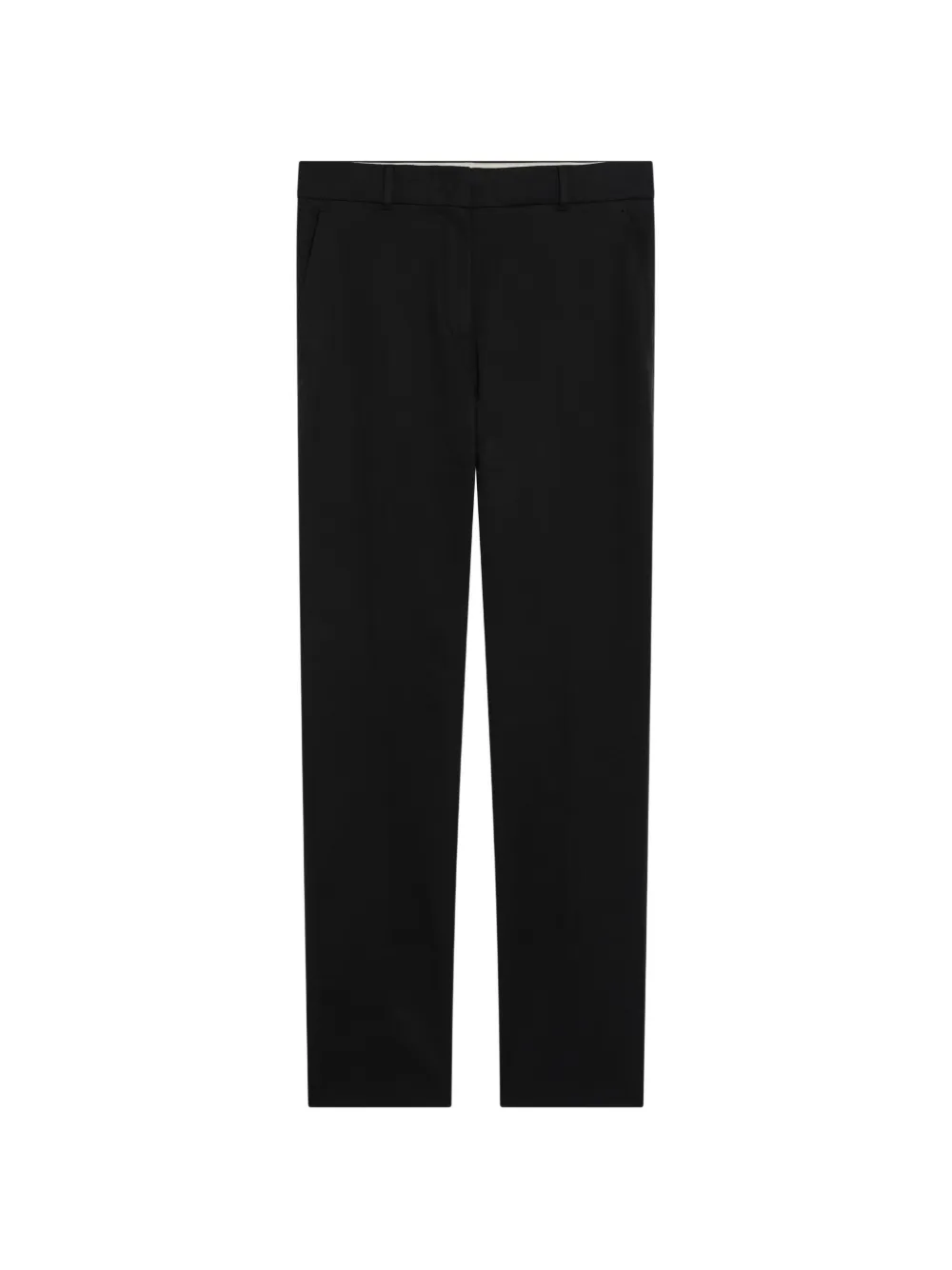 Max Mara pressed-crease belt-loops trousers - Nero