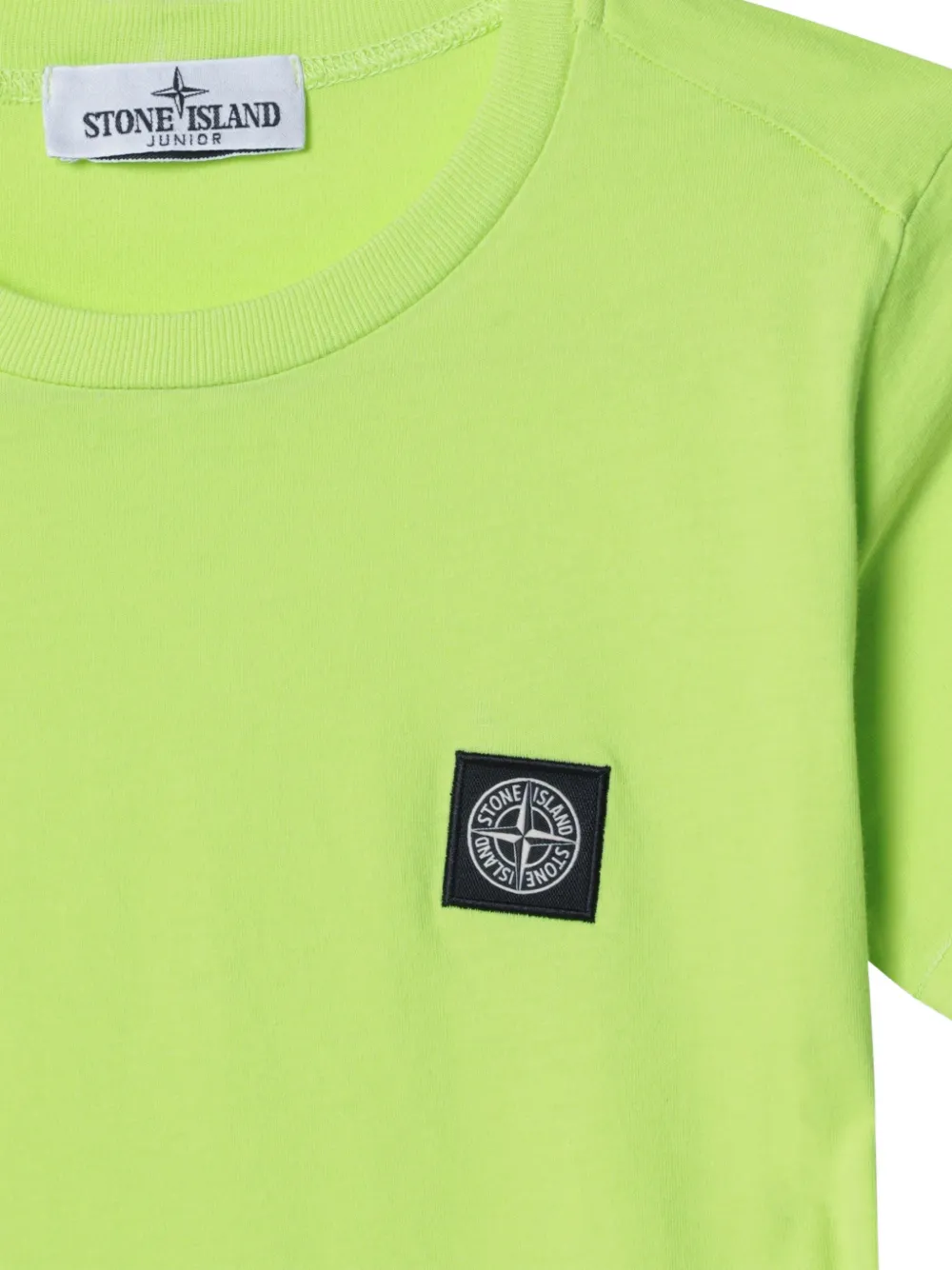 Stone Island Junior T-shirt met logopatch Groen
