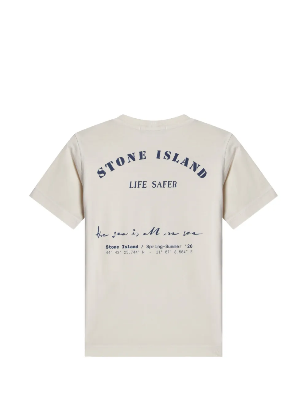 Stone Island Junior T-shirt met print Beige