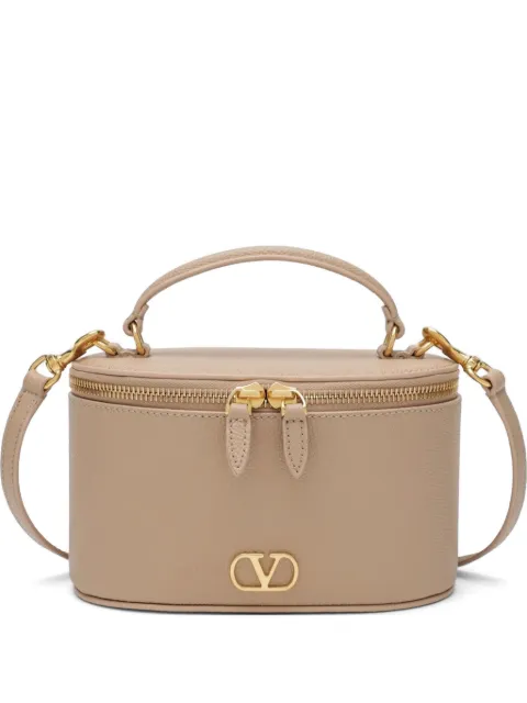 Valentino Garavani VLogo Signature mini vanity bag in grainy calfskin