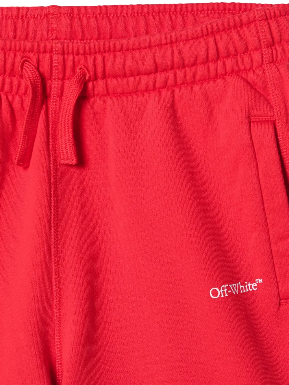 Off-White Kids Bookish Diag shorts Rood