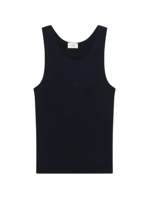 いず Yves Saint Laurent タンクトップ ロゴ Saint Laurent YSL Logo Striped Tank Top | Neiman Marcus