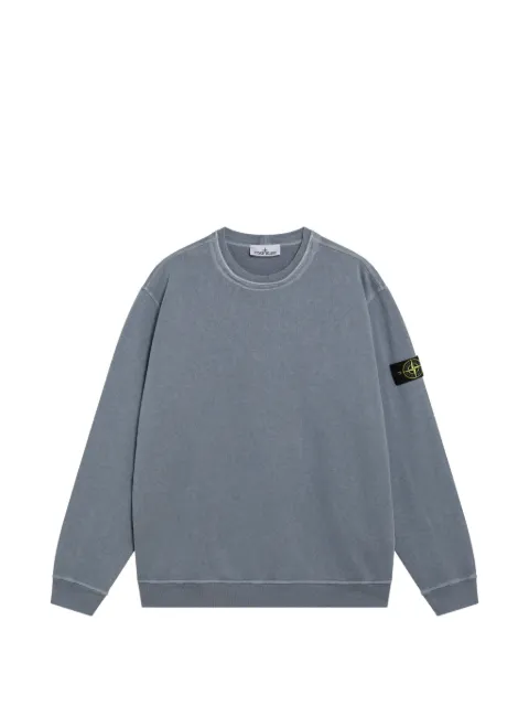 Stone Island Compass-badge cotton sweatshirt
