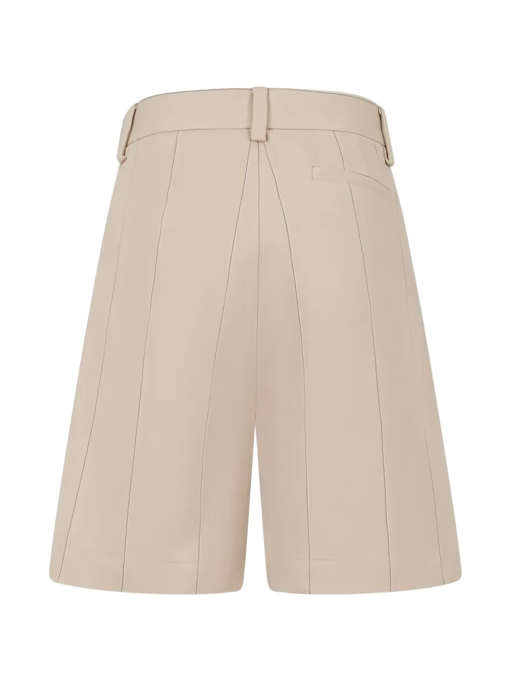 Fay Kids Geplooide shorts met verticale streep Beige