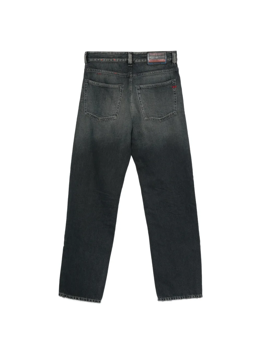 Diesel 1988 D-ARK gerafelde straight jeans Blauw