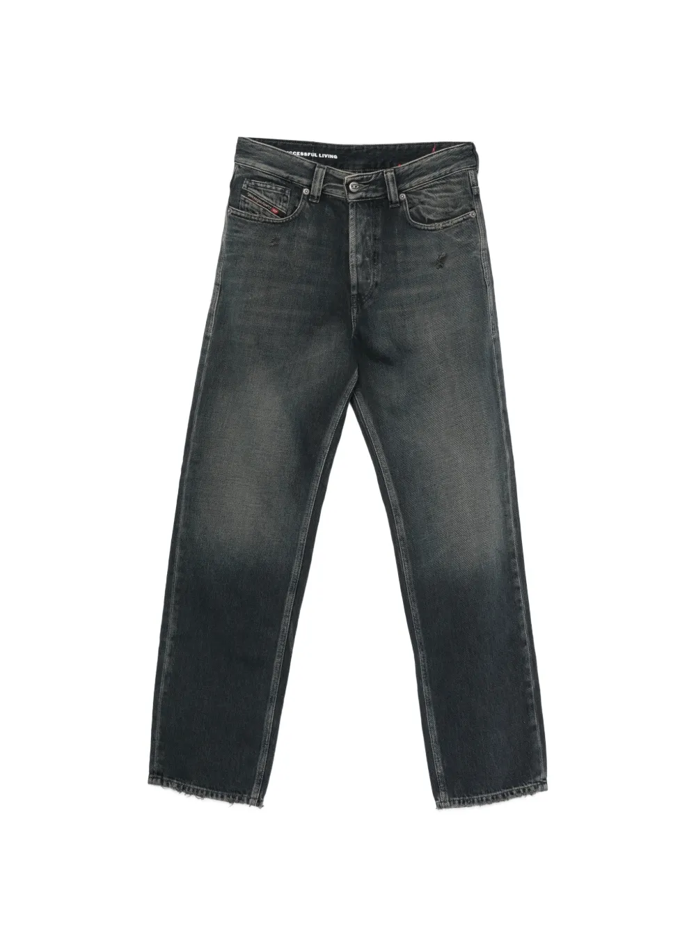 Diesel 1988 D-ARK distressed-finish straight-leg jeans - Blu