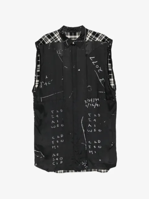 Rick Owens top sin mangas