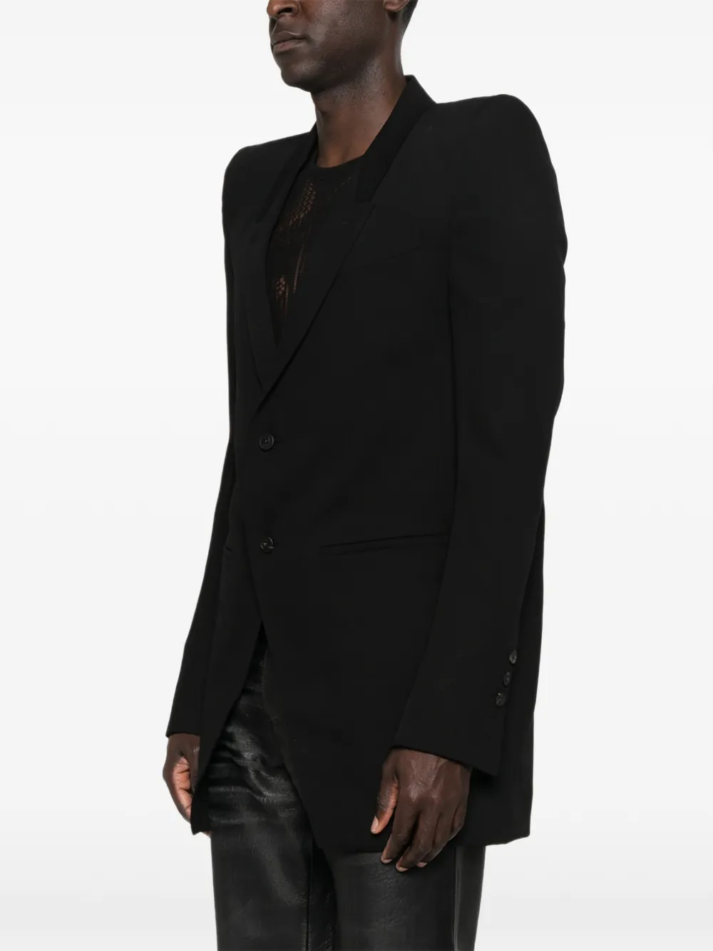 Rick Owens Blazer met lange mouwen Zwart