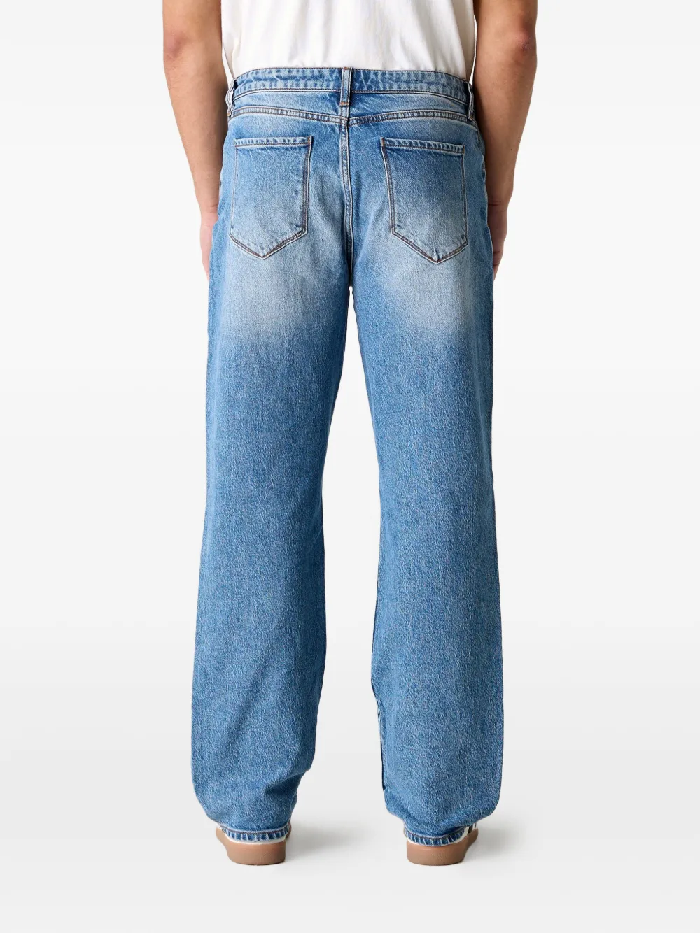 MONFRÈRE Caine whisker straight jeans Blauw