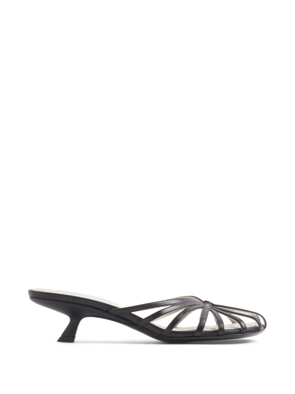 Mugler knot-detail mules - Nero