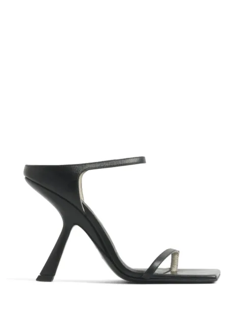 Mugler sandalias con puntera cuadrada