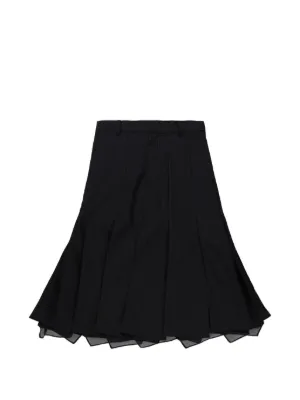 sacai ミニスカート　ブラック Sacai プリーツ ミニスカート | ブラック | FARFETCH JP