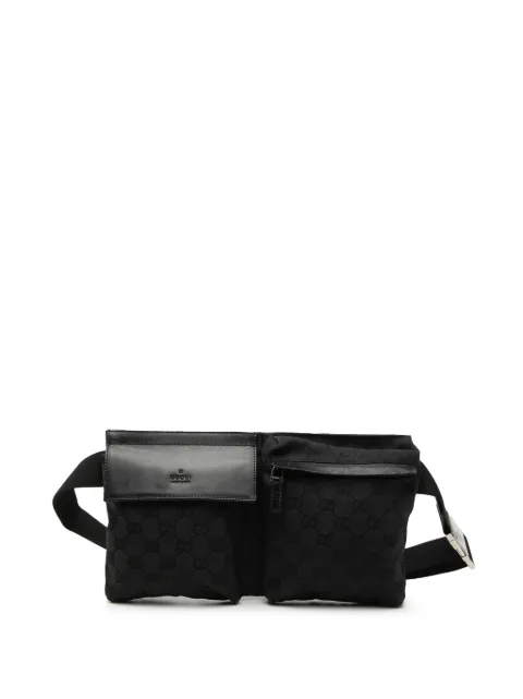 Gucci Pre-Owned 2000-2015 GG Canvas Double Pocket belt bag