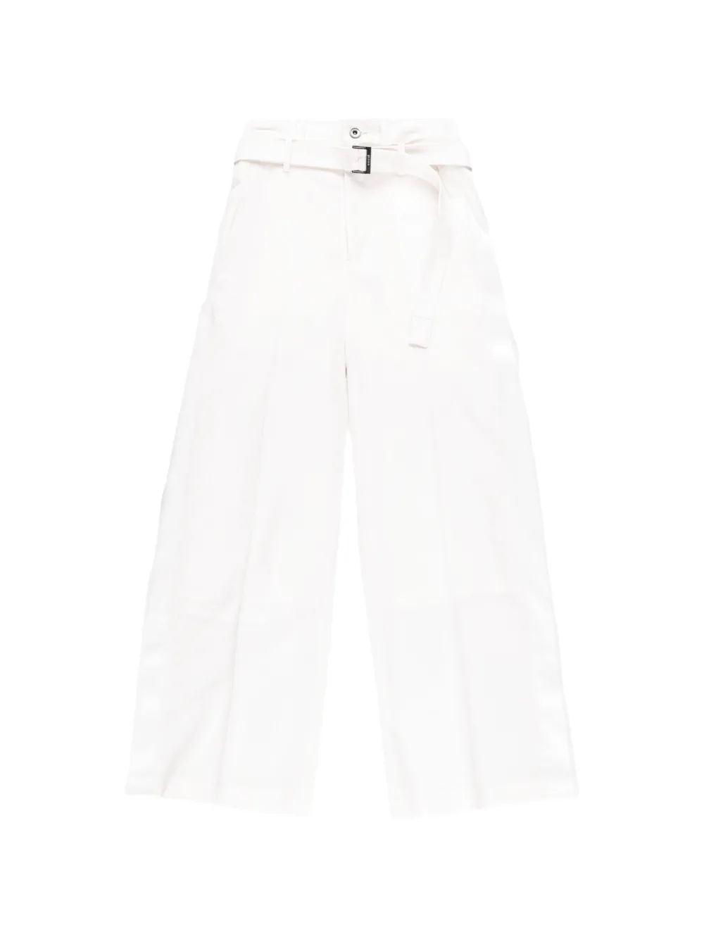 sacai belted panelled jeans - Bianco