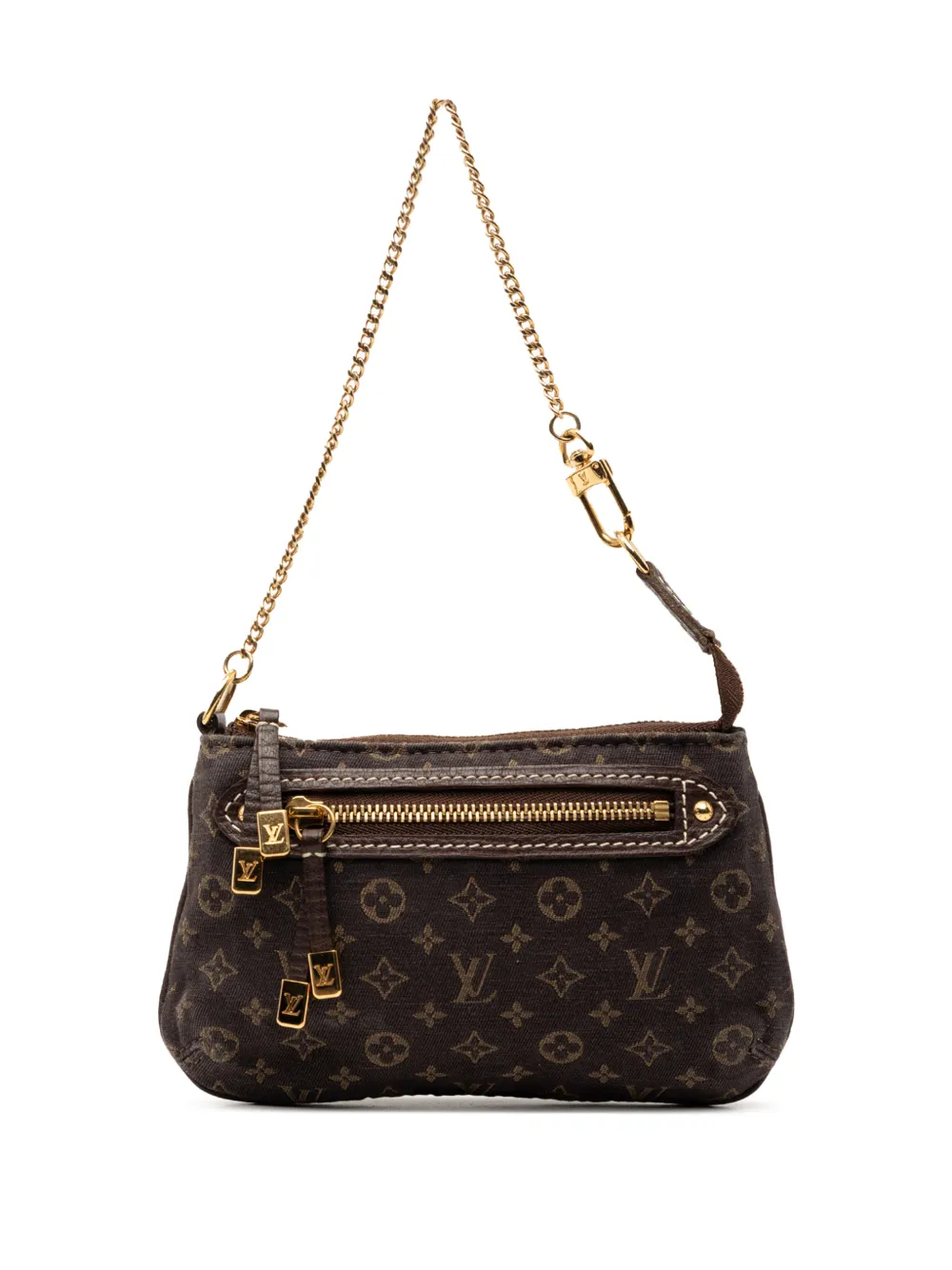 Louis Vuitton Pre-Owned 2008 Monogram Mini Lin Mini Pochette Accessoires handbag - Braun
