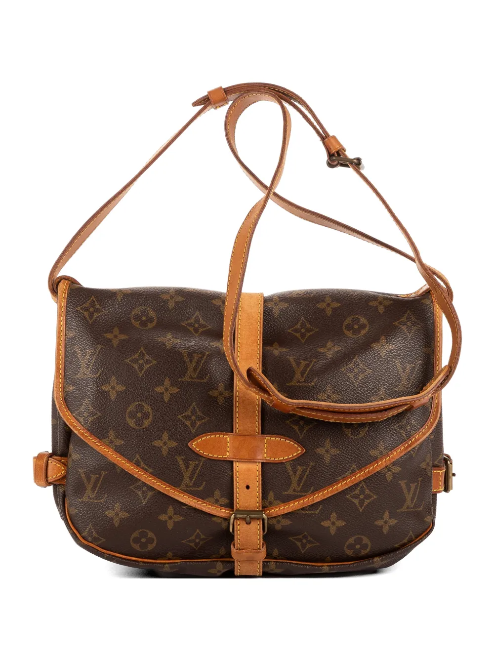 Louis Vuitton Pre-Owned Monogram Saumur satchel bag - Braun