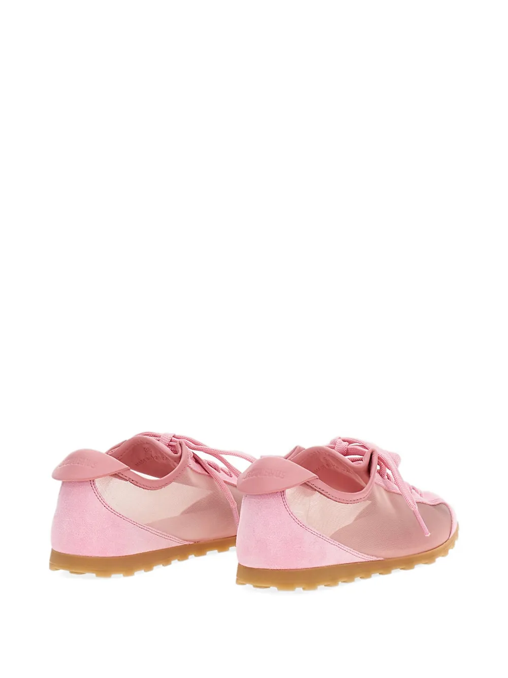 Jacquemus TheTennis mesh-panelled suede sneakers Wit