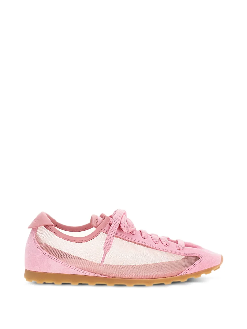 Jacquemus The Tennis suède sneakers met mesh vlakken Wit