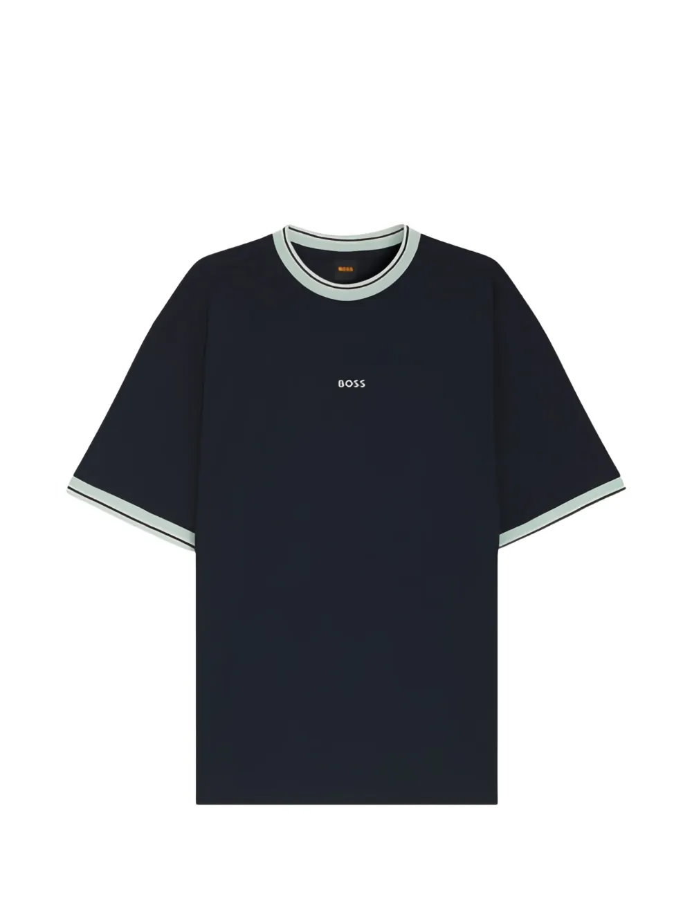 BOSS embroidered-logo T-shirt - Blau