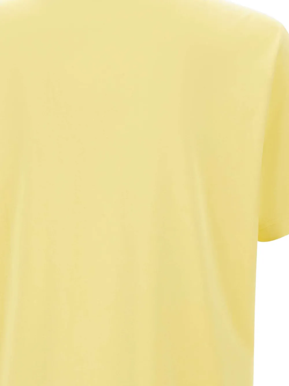 BOSS Stretch-katoenen T-shirt met logo-detail Geel