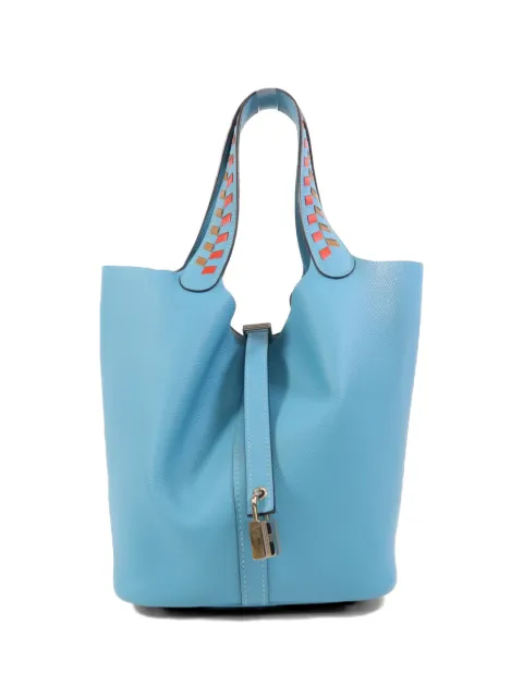 Hermès Pre-Owned MM Picotin Lock leather tote bag