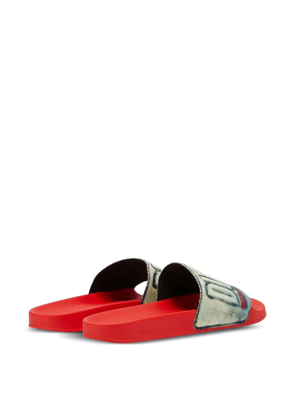 Diesel Sa-Mayemi denim slides Blauw