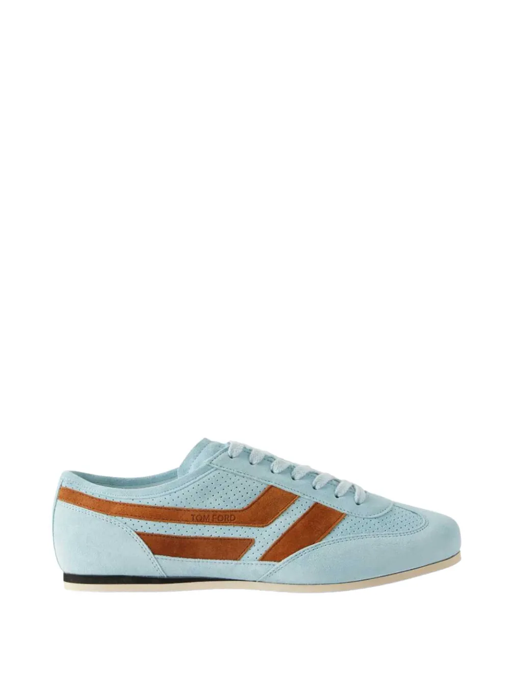 TOM FORD perforated panelled sneakers - Blu