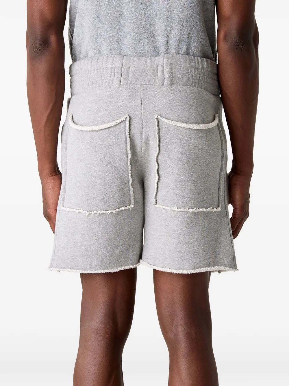 Les Tien Yacht shorts met gerafelde afwerking Grijs