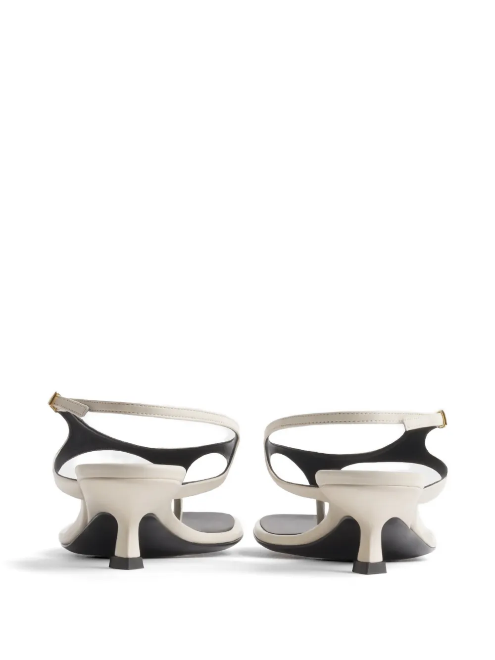 Mugler Thong Strap Sandals 45 in White, view 3