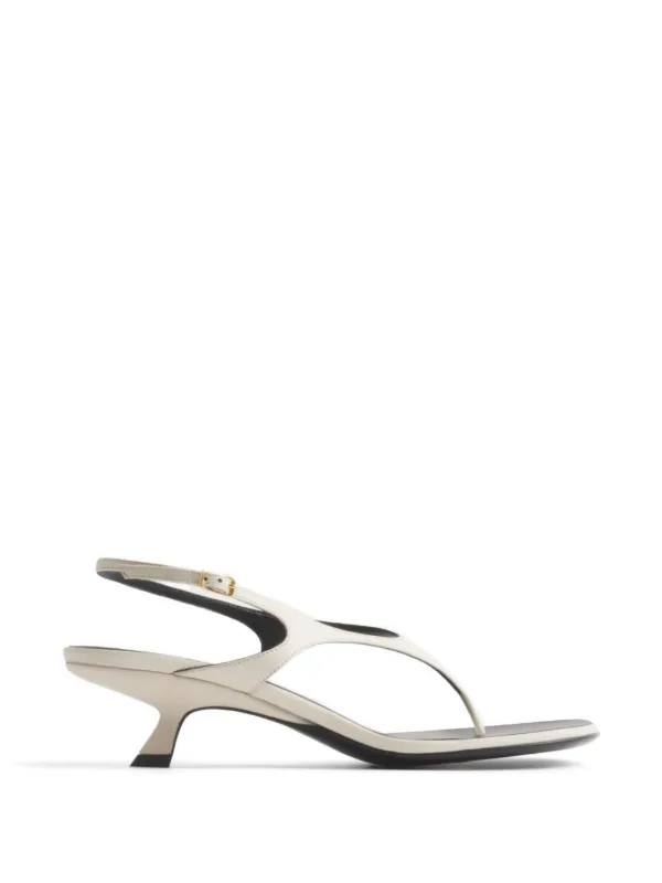 Mugler Thong Strap Sandals 45 in White
