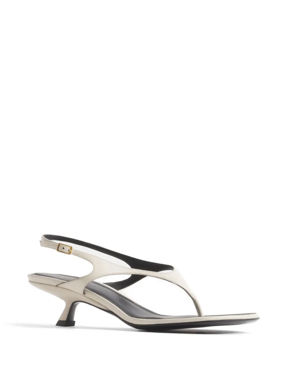 Mugler Thong Strap Sandals 45 in White, view 2