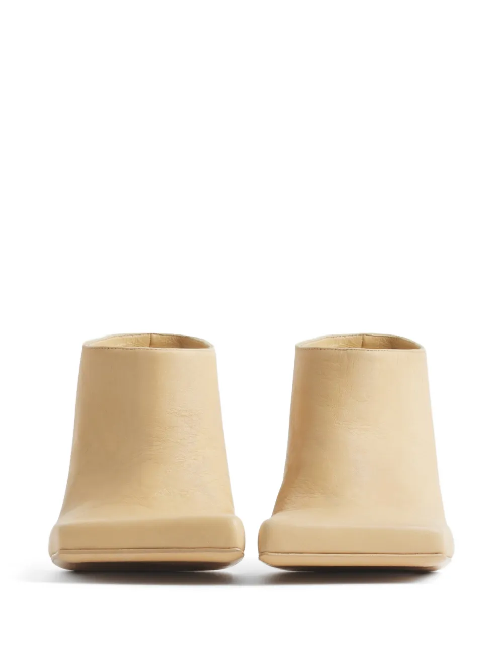 Mugler Muiltjes met vierkante neus Beige