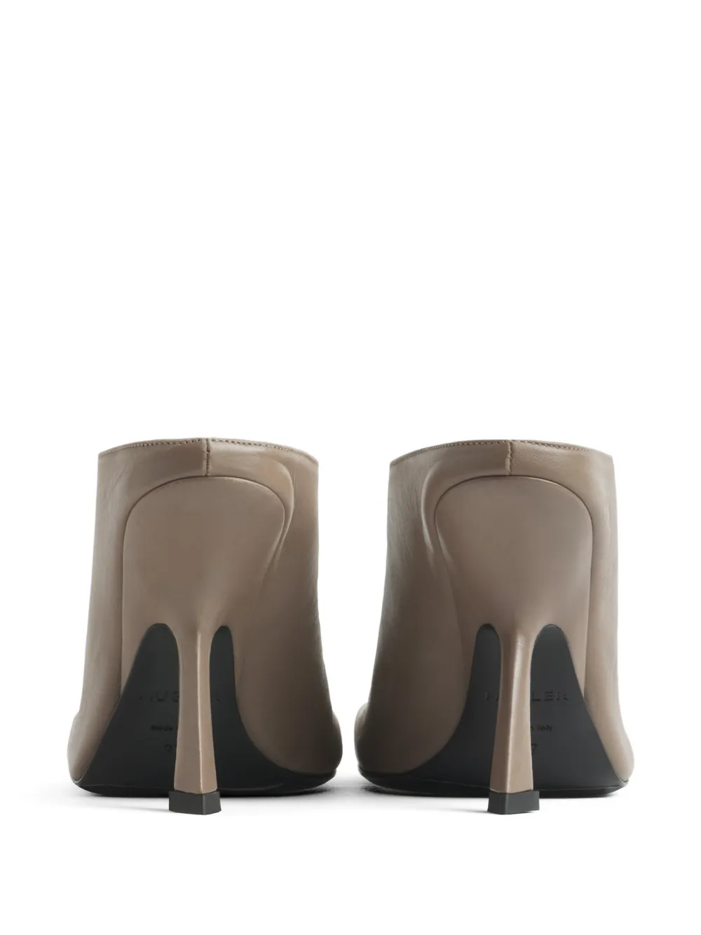 Mugler Muiltjes met vierkante neus Beige