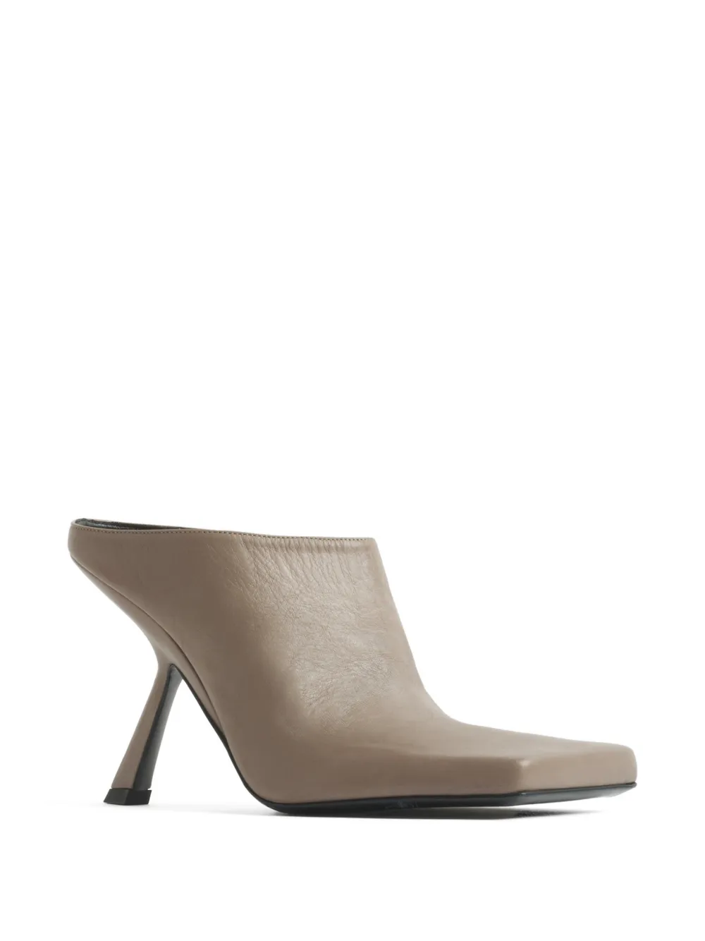 Mugler Muiltjes met vierkante neus Beige