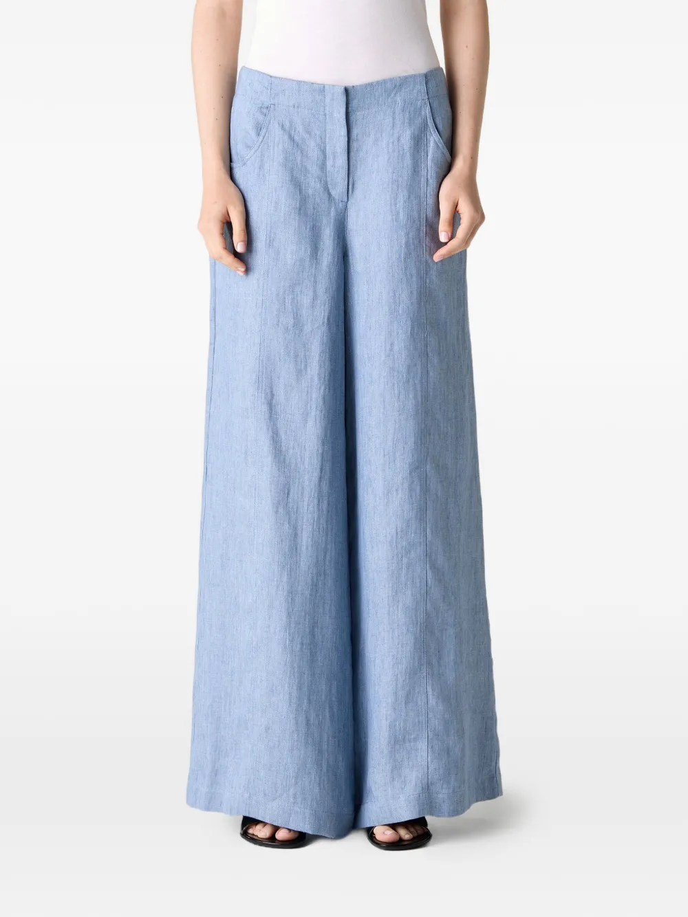 TWP Demie wide-leg trousers - Blu