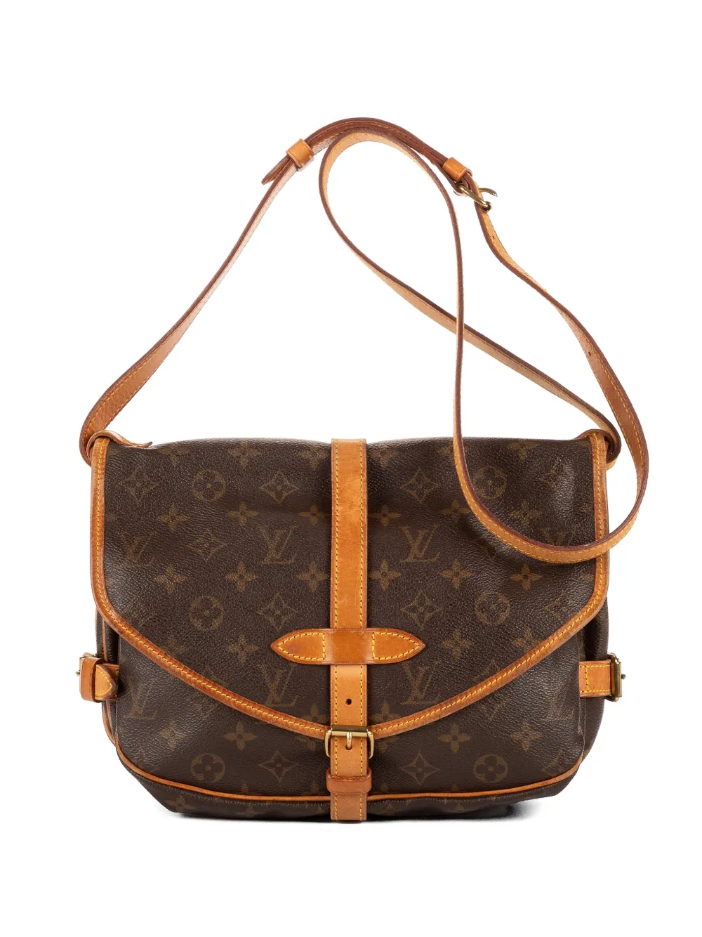 Louis Vuitton Pre-Owned Monogram Saumur shoulder bag - Marrone