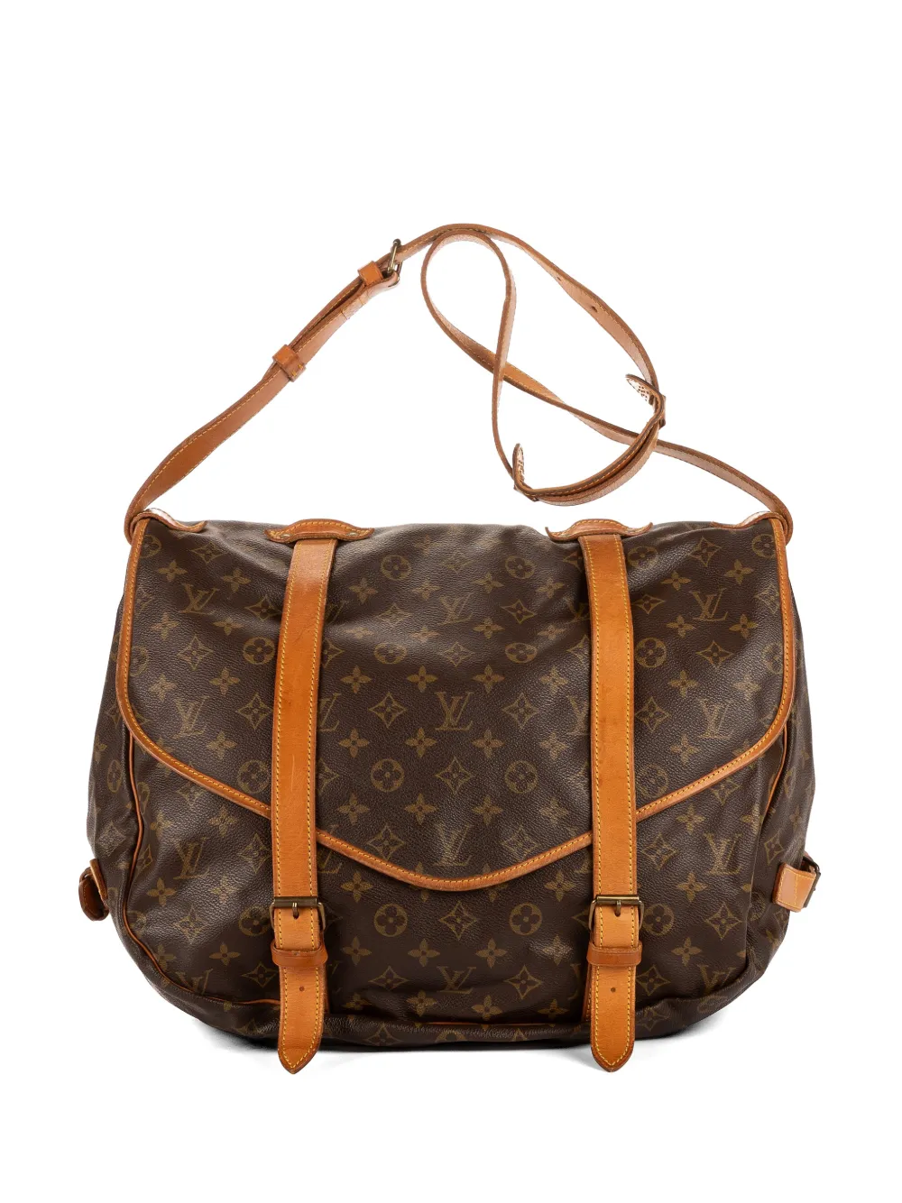 Louis Vuitton Pre-Owned Monogram Saumur satchel bag - Braun