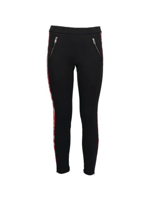 Alexander McQueen Pre-Owned floral-tape track pants