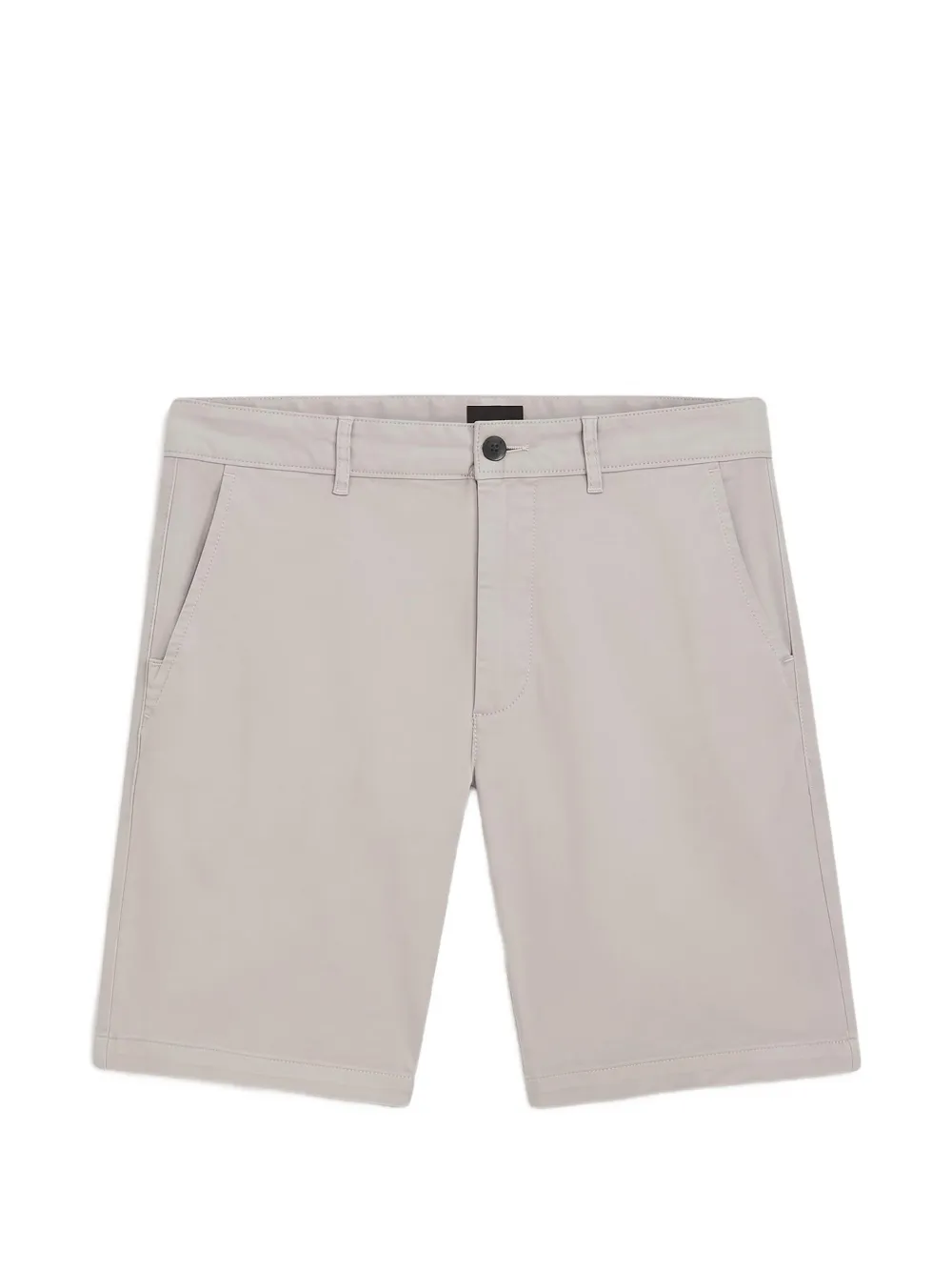 BOSS Schmale Shorts aus Stretch-Baumwolltwill - Grau