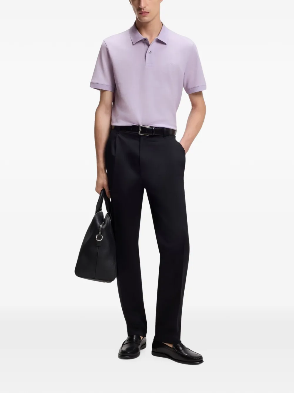 BOSS Poloshirt Paars