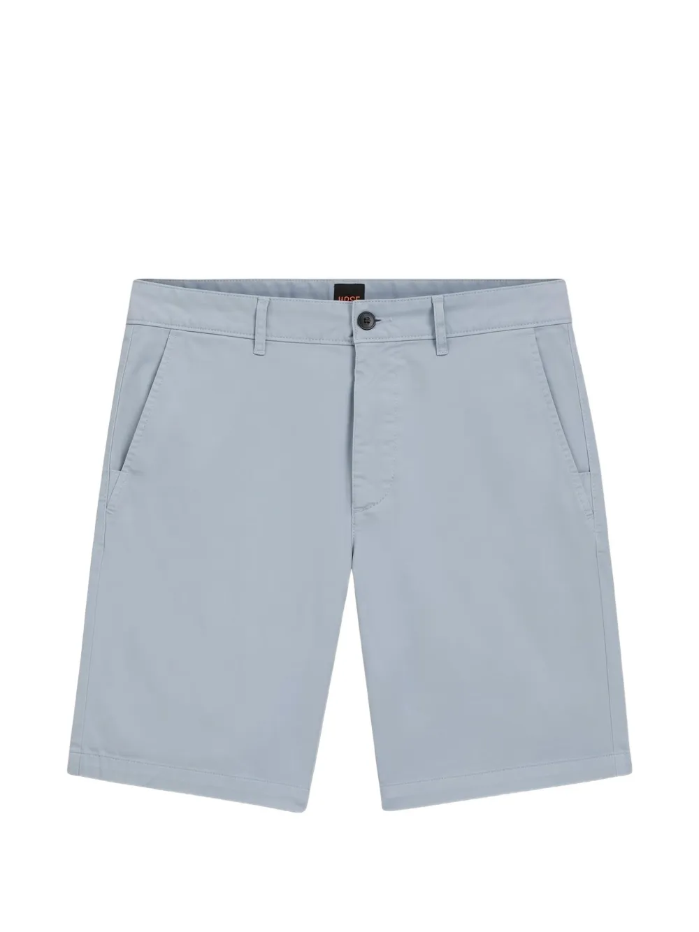 BOSS Slim-fit shorts van stretch-katoenen twill Blauw