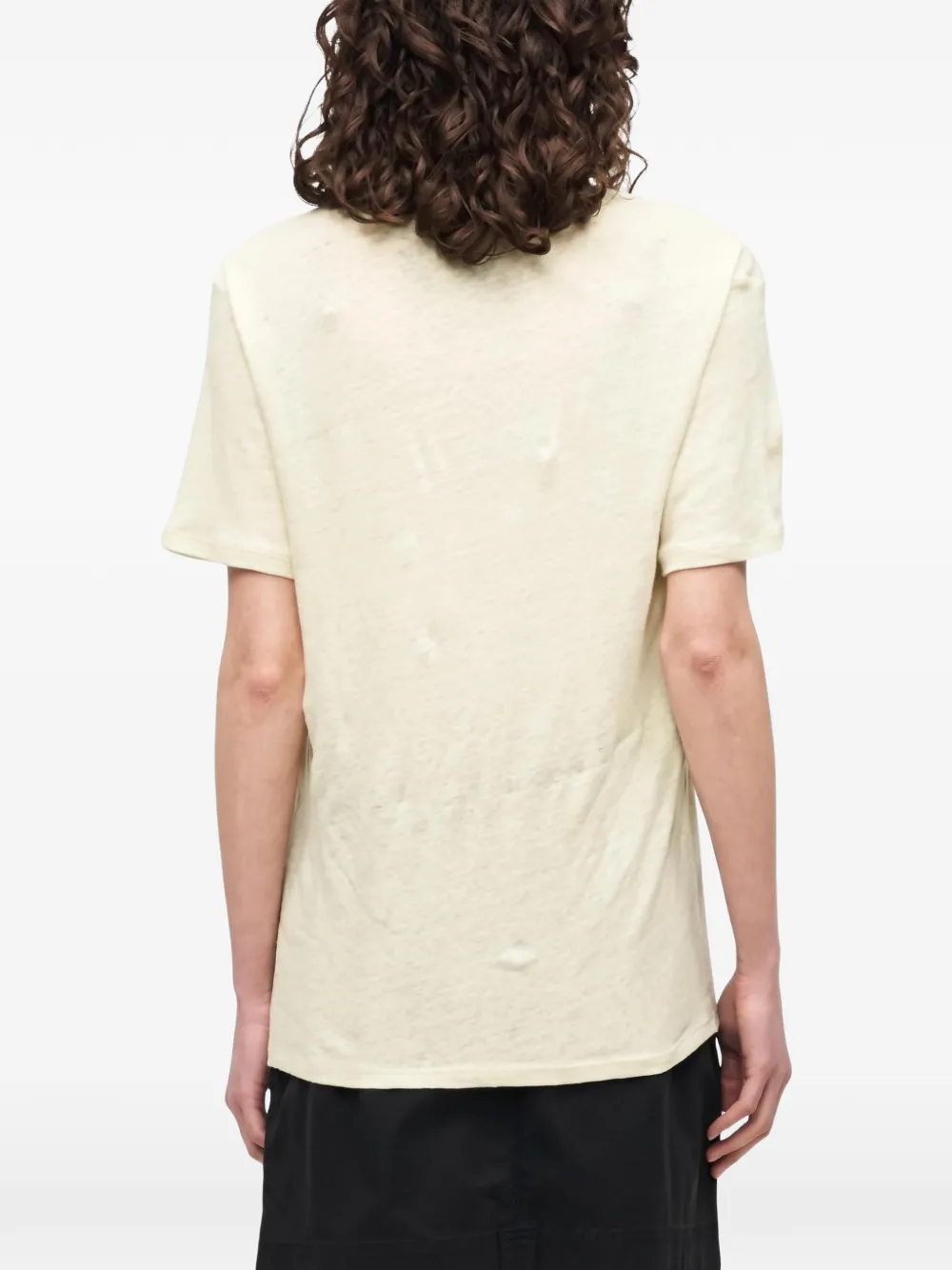BOSS V-neck T-shirt Beige