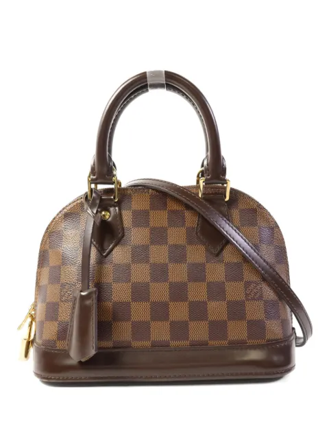 Louis Vuitton Pre-Owned Alma BB Damier Ebene tote bag
